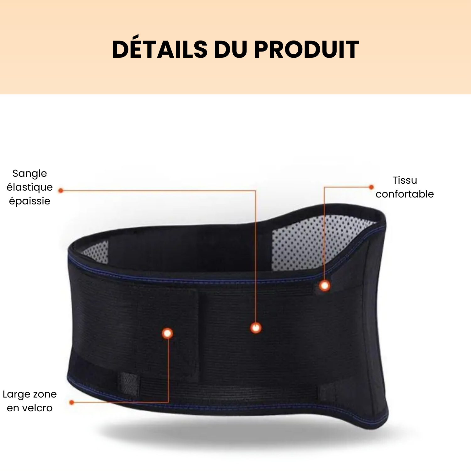 ConfortCare® - Ceinture lombaire thérapie auto-chauffante